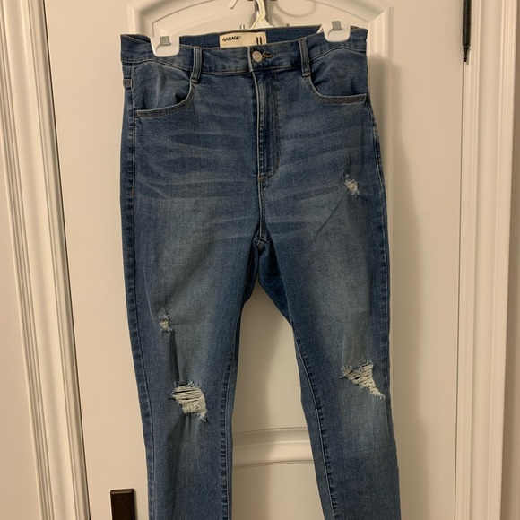 Garage Jeans | Garage Ripped Skinny Blue Jeans | Poshmark